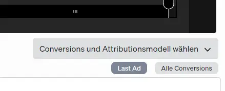 Here you can select conversions and attribution model