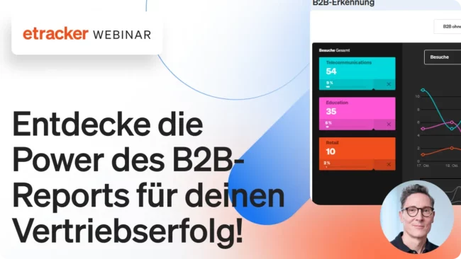 Webinar-Titelbild: Entdecke die Power des B2B-Reports für deinen Vertriebserfolg