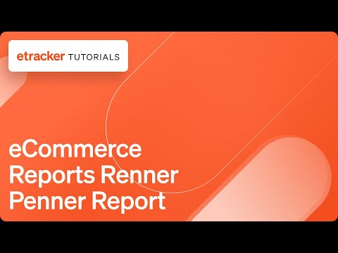 Web Analytics E Commerce Reports Renner Penner Report